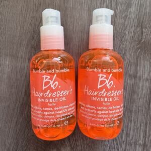 Lot of 2 Bumble and Bumble Hairdresser's Invisible Oil 100ml Soften Silken